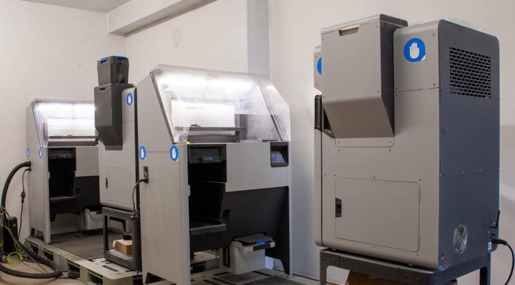 SLS-Bereich mit Formlabs Fuse 1 und der Fuse Sift